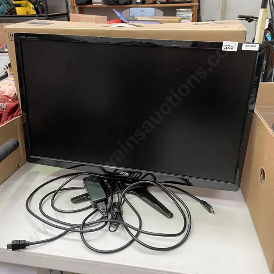 Acer LCD Monitor Model G246HL with Cords and Manual in Box