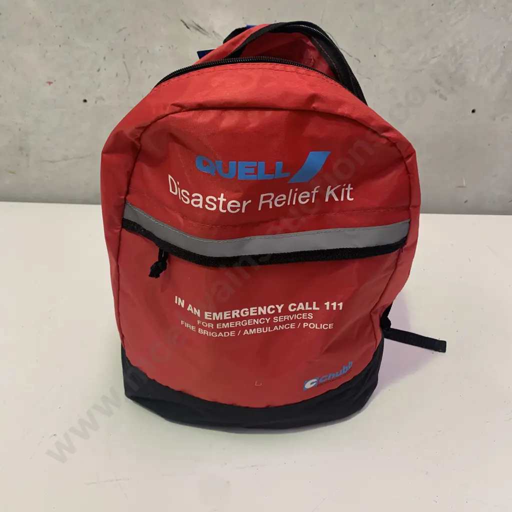 Quell Disaster Relief Backpack Kit container essential disaster relief items Image 1++