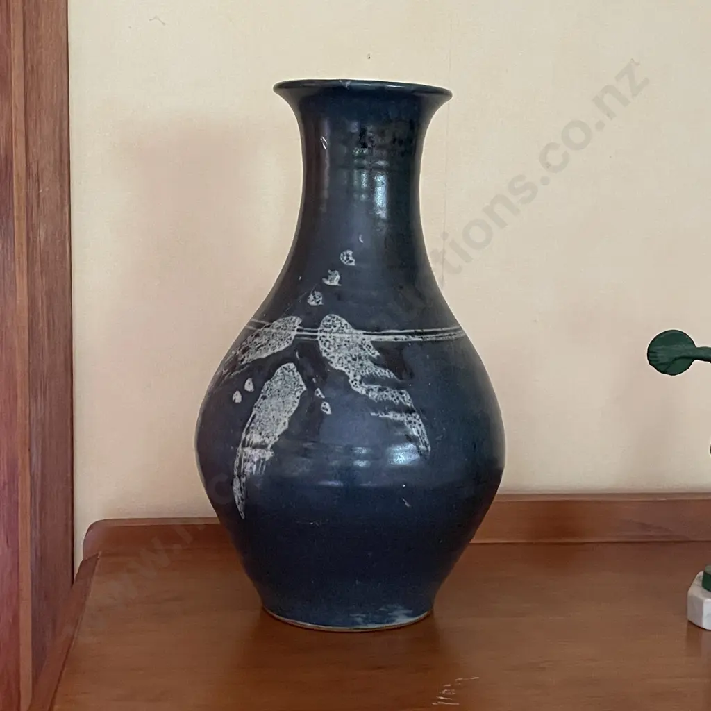 Stunning Art Pottery Vase. Signed. H33cm Image 1++