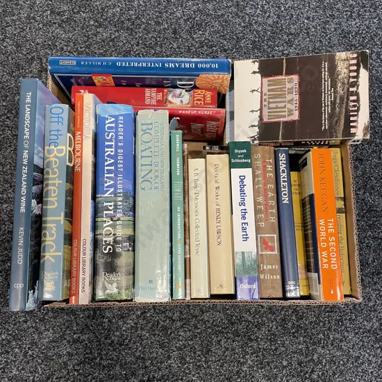 Selection of Ficton and Non-ficton Books DONATED