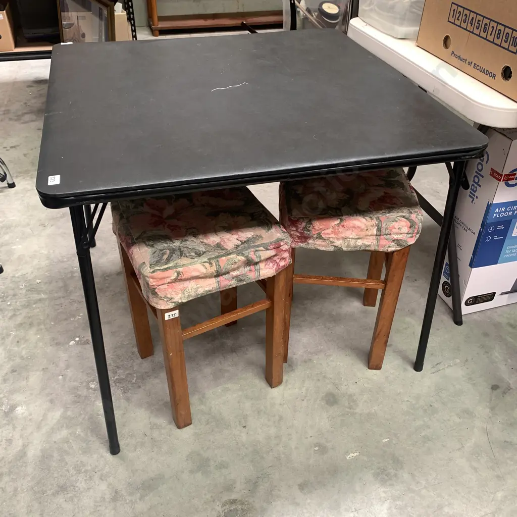 Folding Card Table, 85cm Square Image 1++
