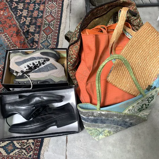 Assorted Handbags with Boxed Shoes