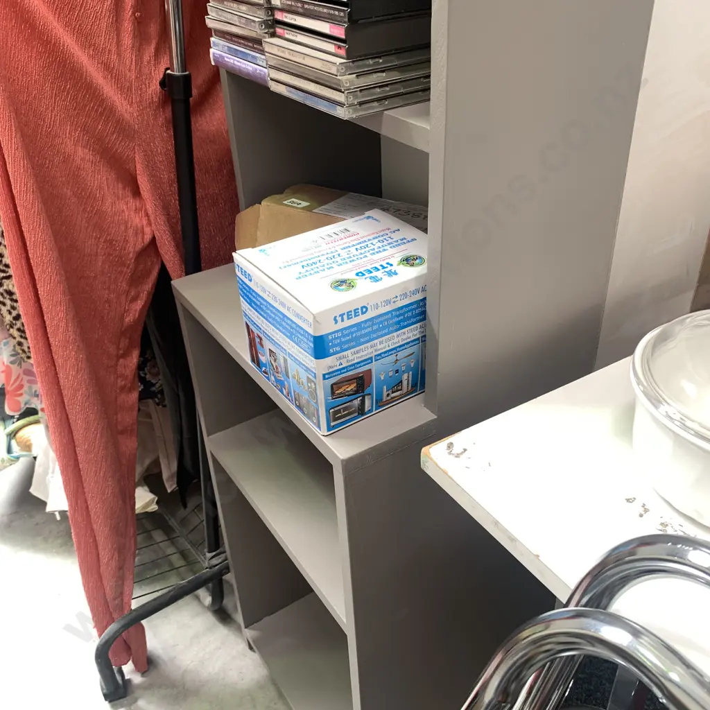 Grey Painted Shelving Unit Image 1++