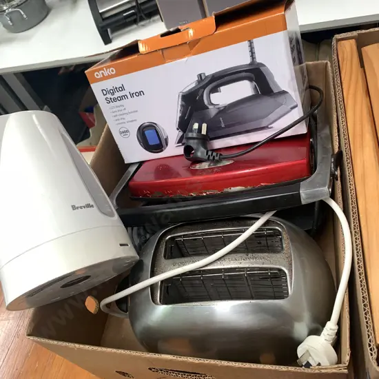 As new Anko Iron, Breville Toaster, Breville Electric Jug and Russell Hobbs Sandwhich Press