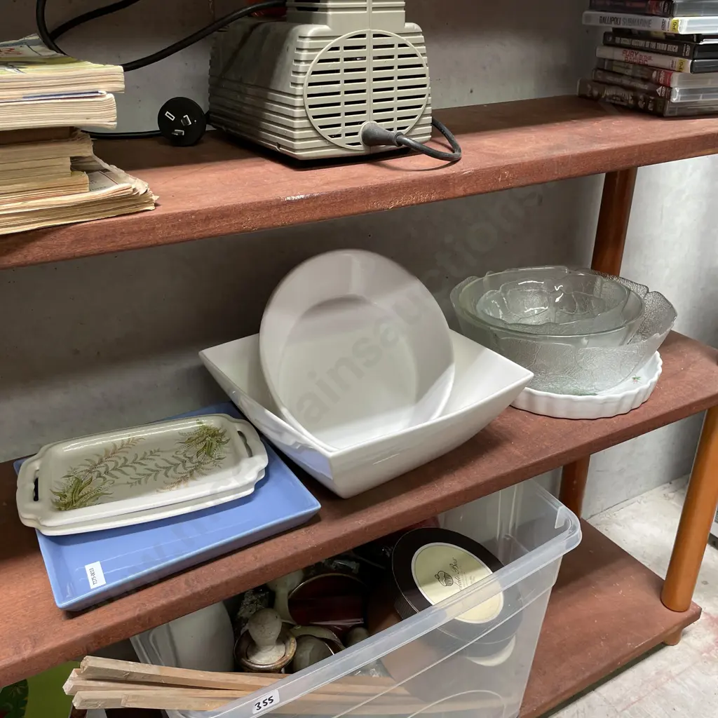Assortment of Ceramic Items and Assorted Glassware Image 1++
