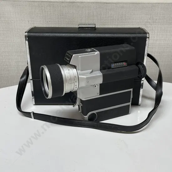 Vintage Sankyo Super CM-600 Super 8 Camera. With Case and Manual
