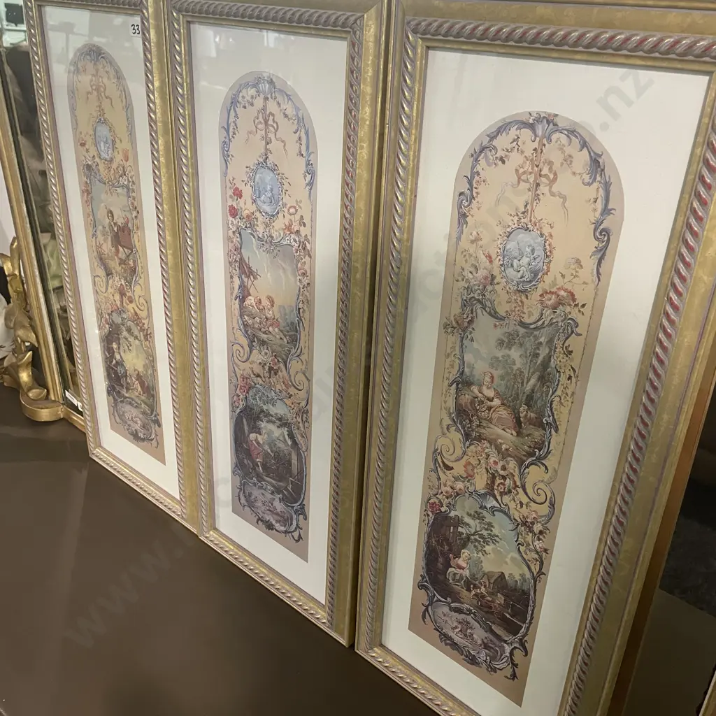 Framed and Glazed Artworks x 3 Image 1++