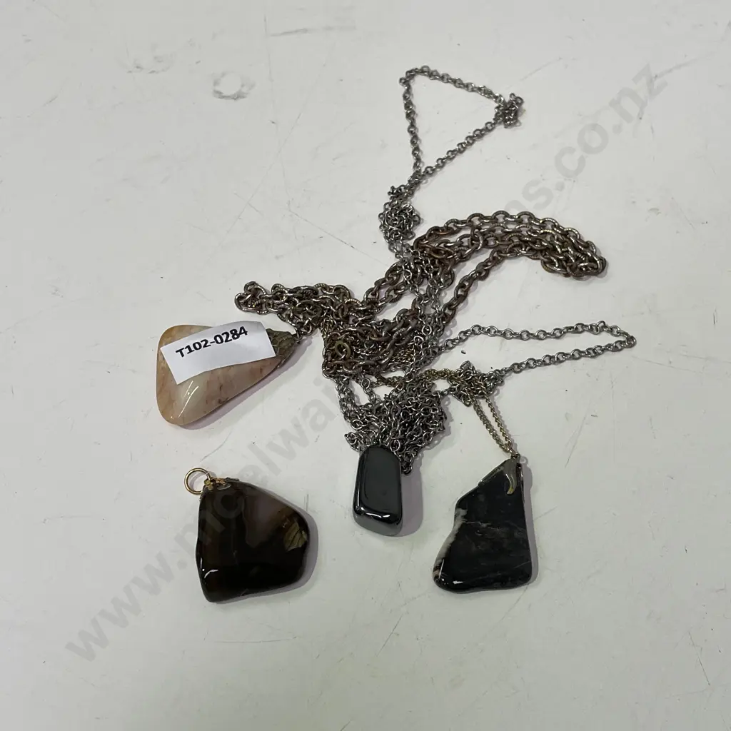 Assorted Jewellery with Gemstone pendants Image 1++
