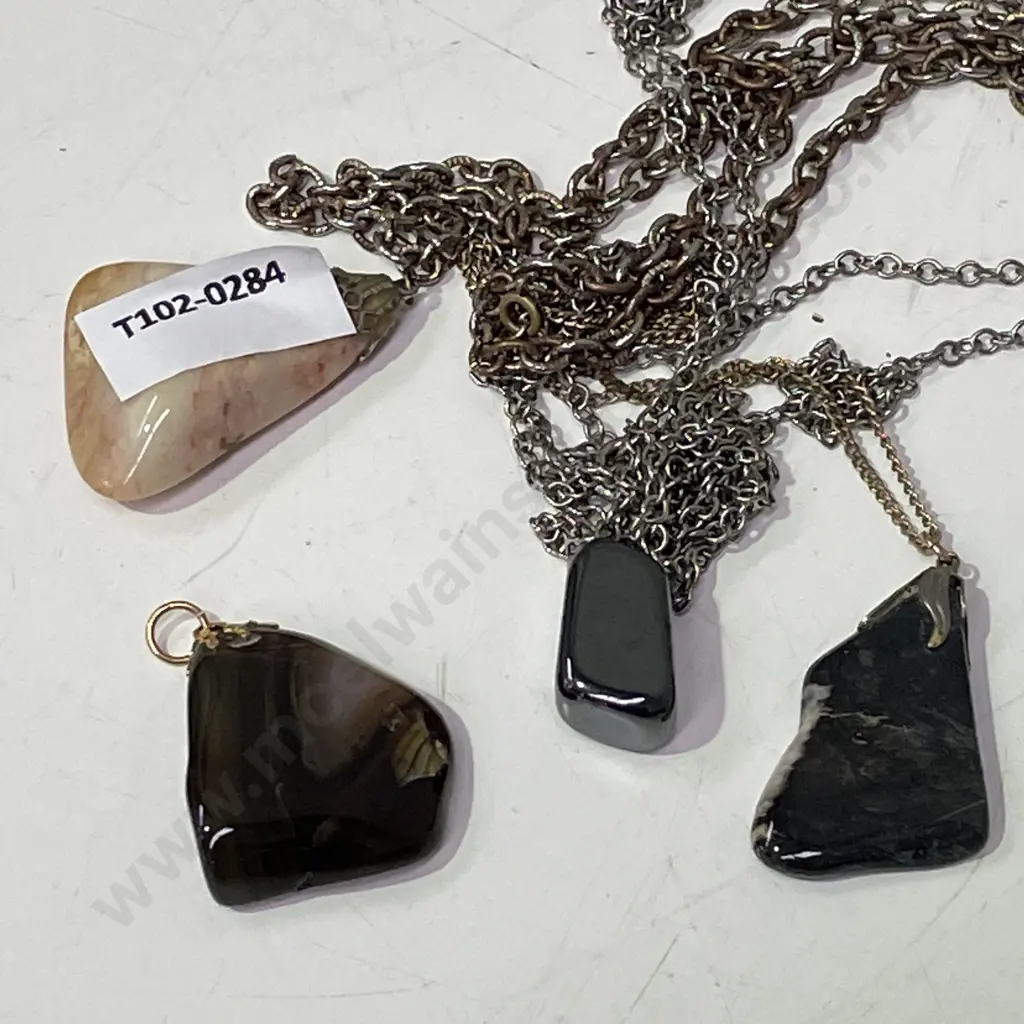 Assorted Jewellery with Gemstone pendants Image 1++