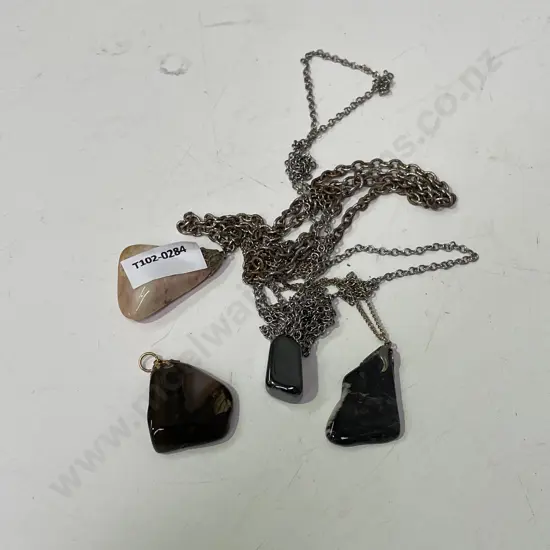Assorted Jewellery with Gemstone pendants
