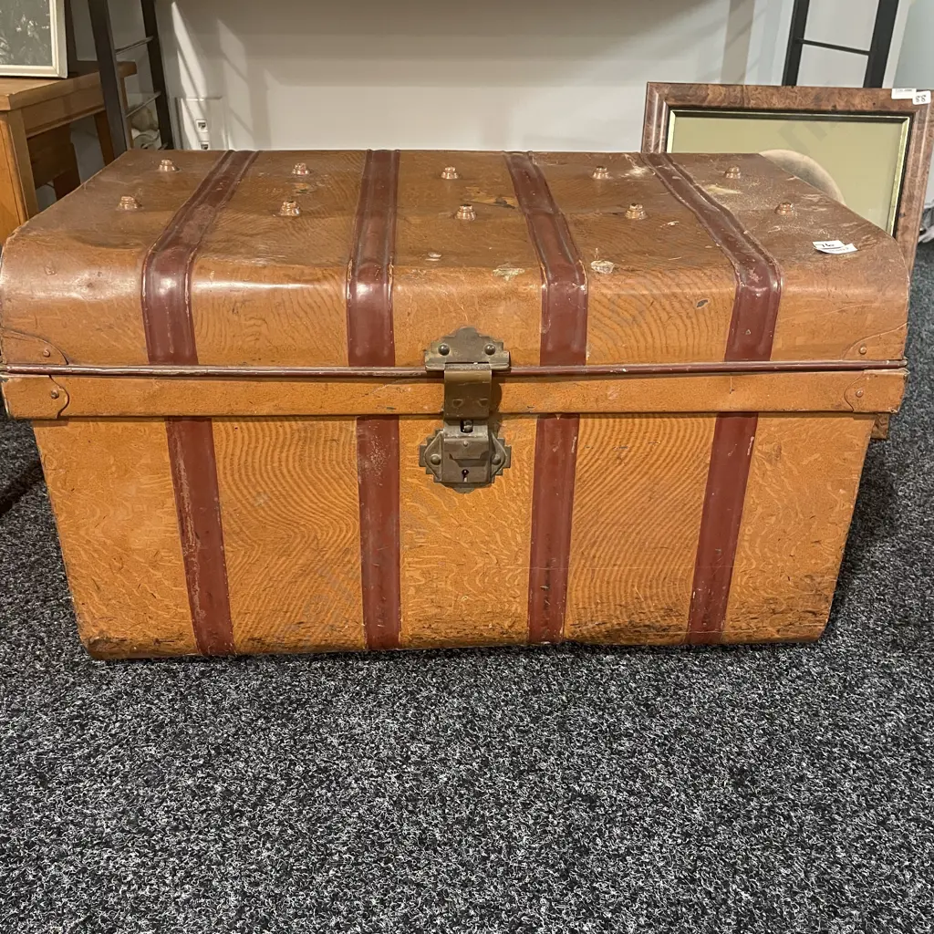 Vintage Solid Metal Trunk, W700 D440 H400cm Image 1++