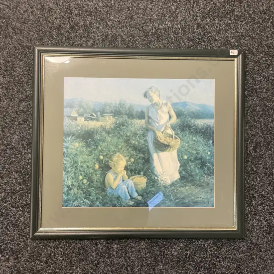 Framed and Glazed Artwork titled "Ripe Tomatoes" by Robert Duncan ADDED TO ITEM 3