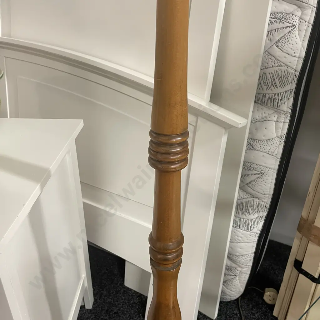 Vintage Standard Lamp with fabric shade. Working Image 1++
