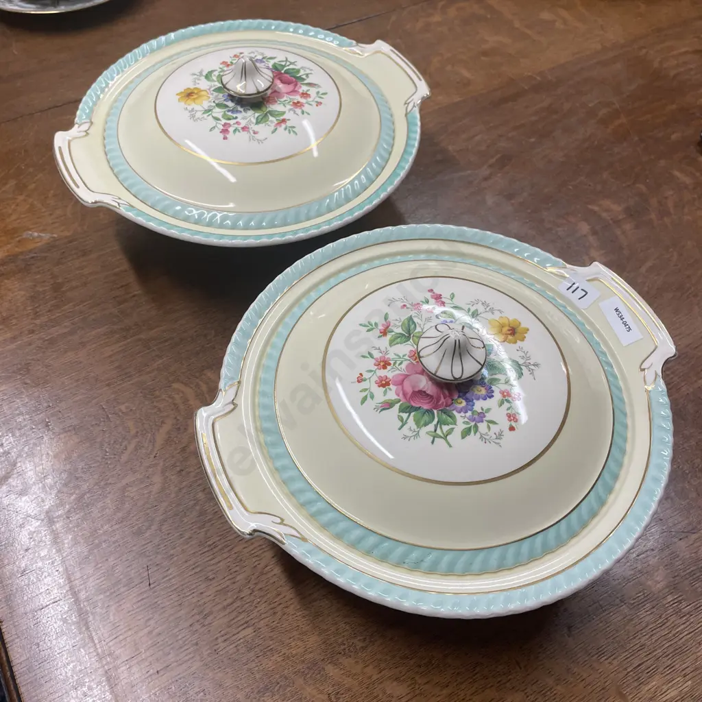 Two Johnson Bros Lidded Tureens. Old English pattern Image 1++