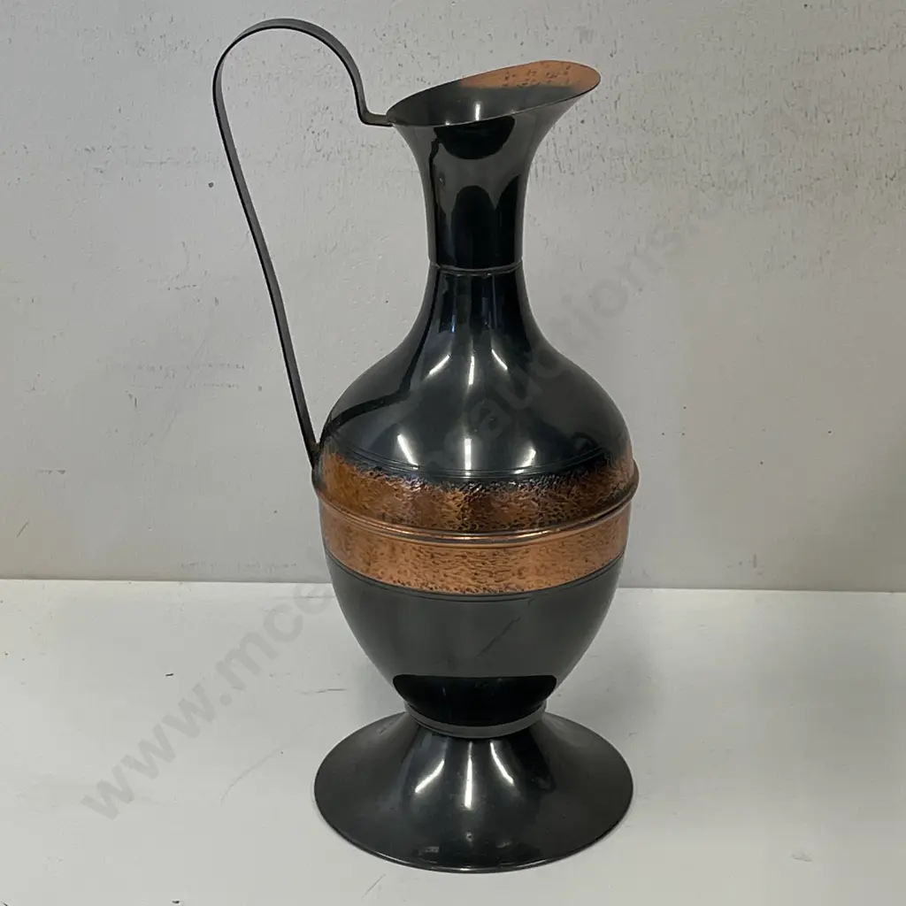 Mid Century Coppercraft Metro Ware, NZ made Copper Pitcher H30cm Image 1++