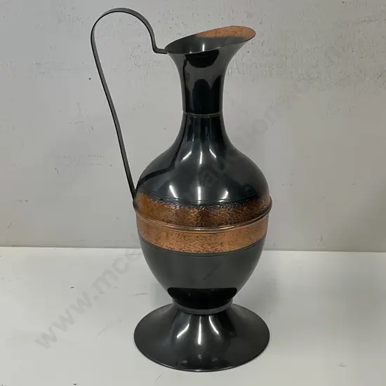 Mid Century Coppercraft Metro Ware, NZ made Copper Pitcher H30cm