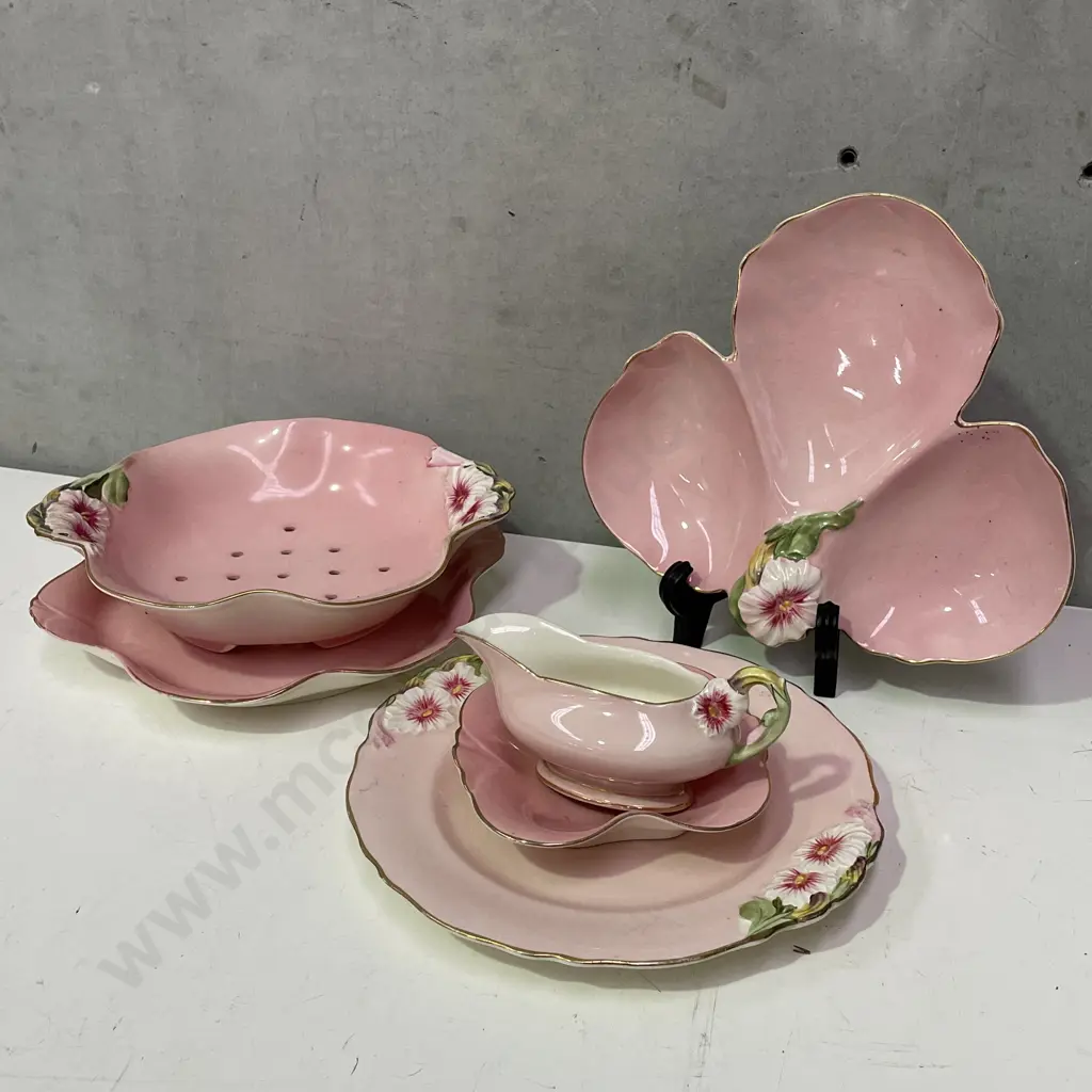 Collection of Royal Winton Pink Petunia Items Image 1++