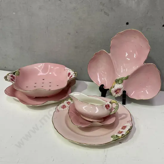 Collection of Royal Winton Pink Petunia Items
