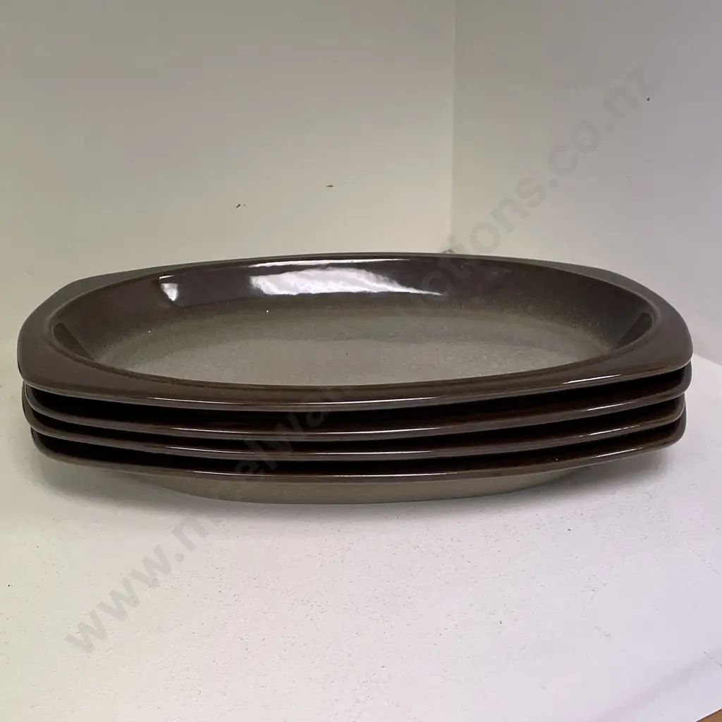 Temuka Large Oval Steak Plates x 4 Image 1++