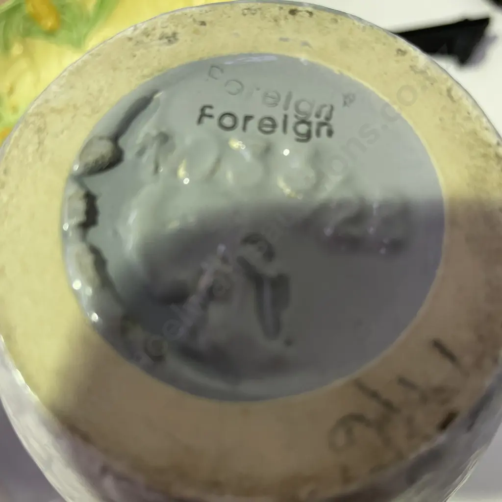 Mid Century Handpainted Vase. Marked as shown - perhaps German Scheurich Image 1++