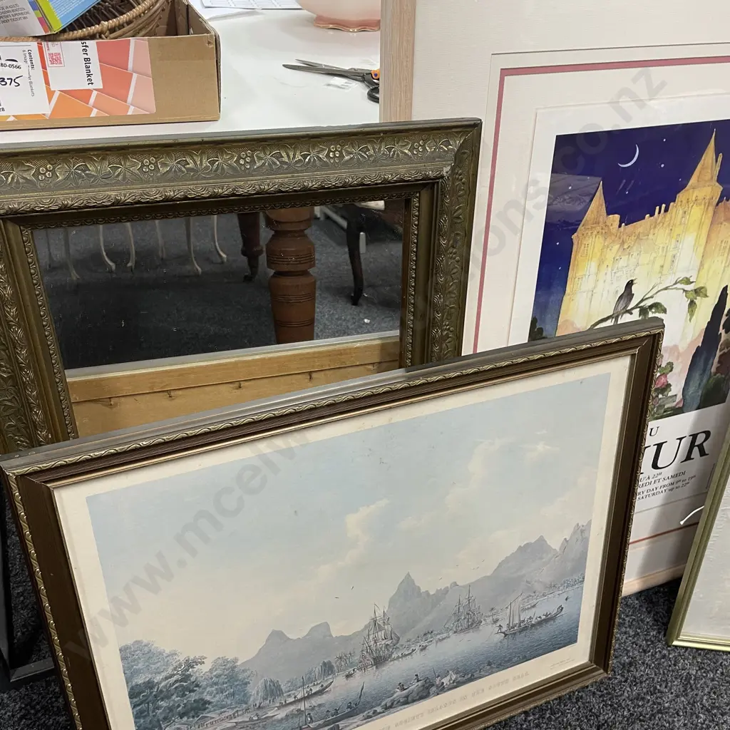 Assorted Artworks including Gilt Mirror Image 1++