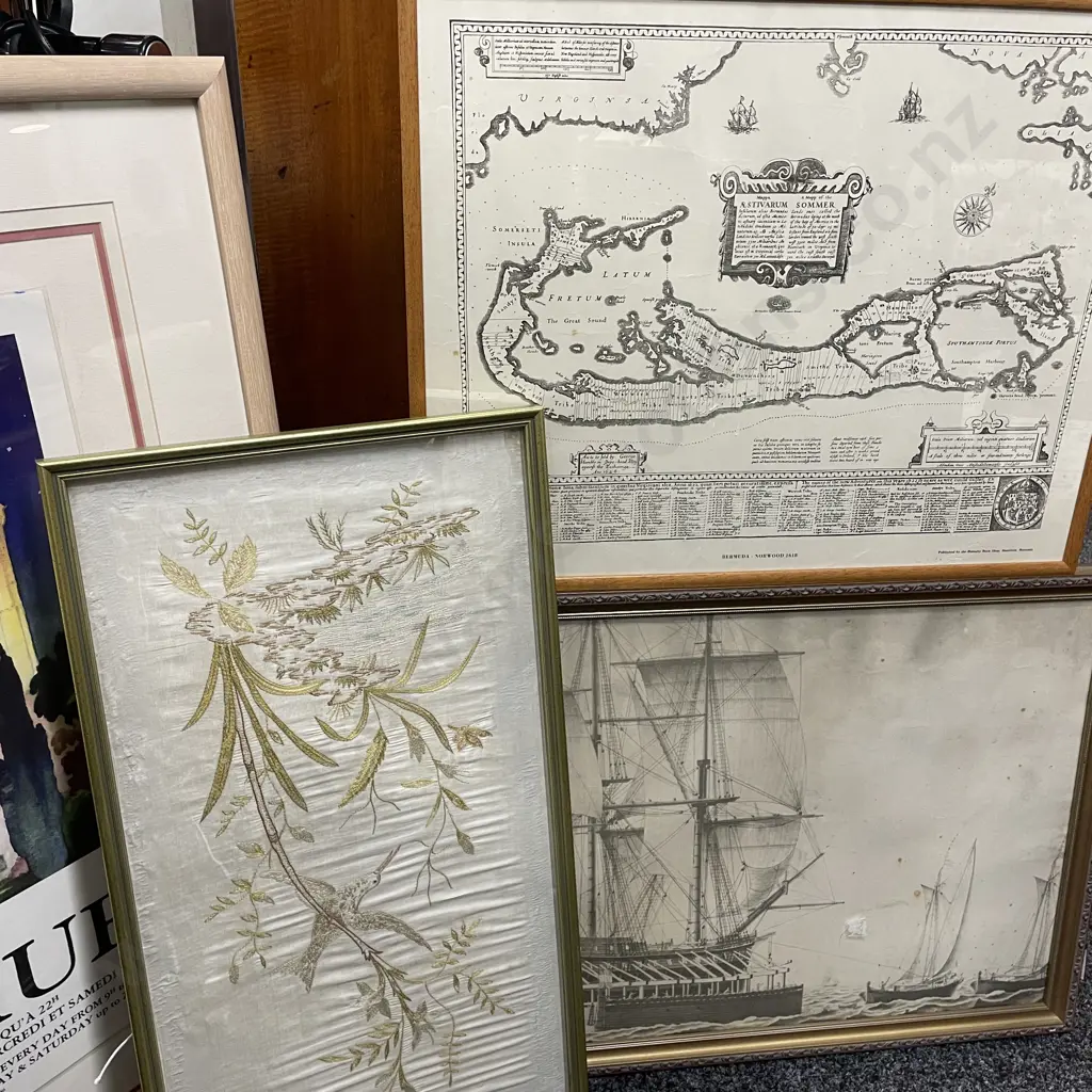 Assorted Artworks including Gilt Mirror Image 1++