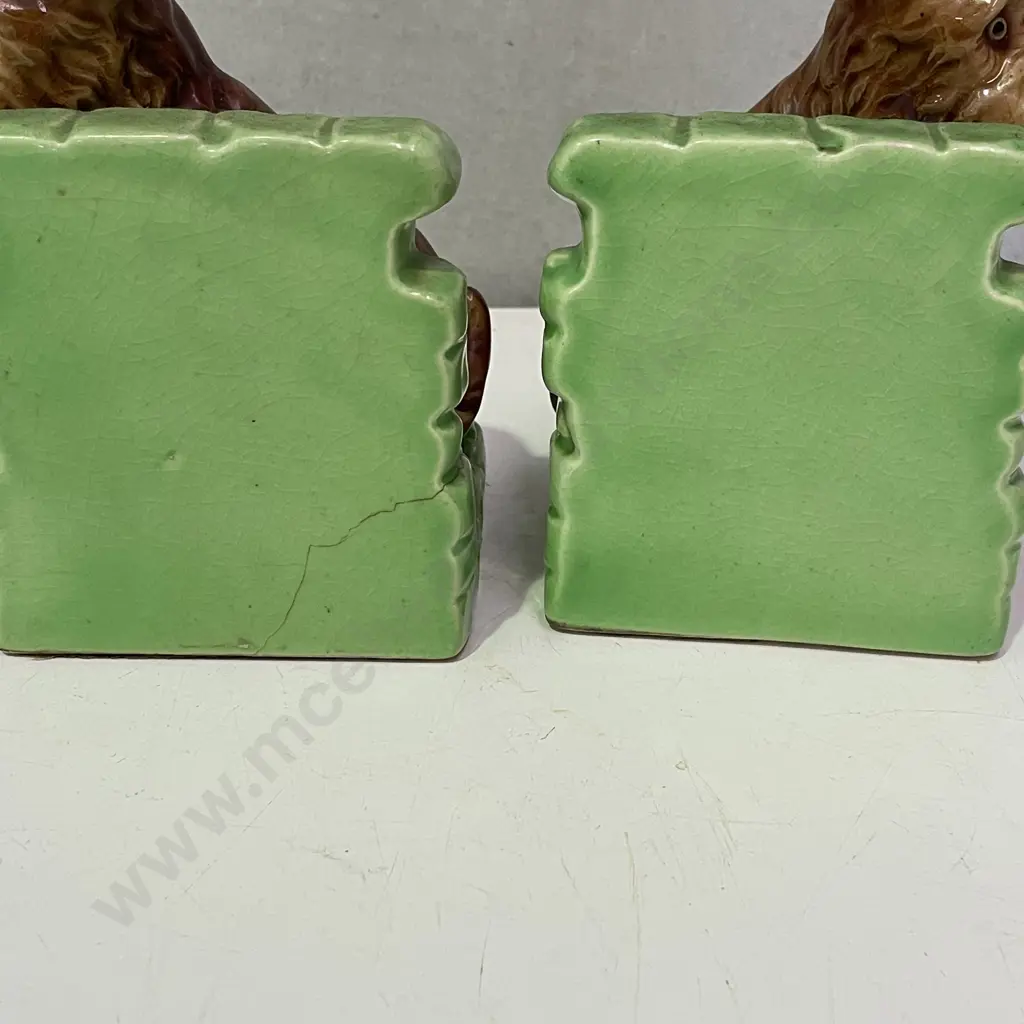 Pair Vintage Handpainted Scottie Dog Bookends. (one af as shown) Image 1++