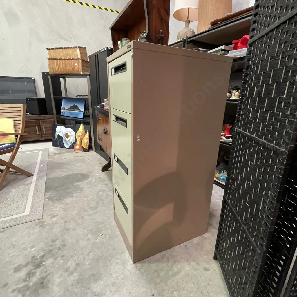 Precision Four Drawer Filing Cabinet with file sleives Image 1++
