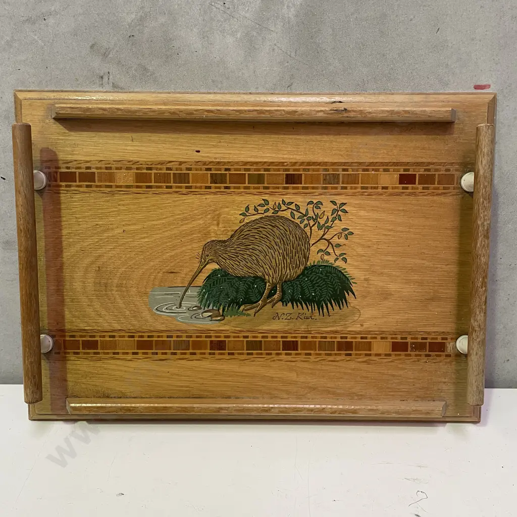 Vintage Sovereign "Kiwi" two handled tray. 37 x 26cm Image 1++