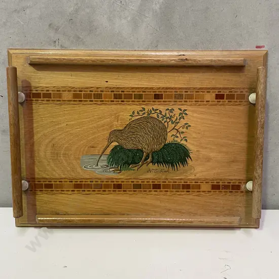 Vintage Sovereign "Kiwi" two handled tray. 37 x 26cm
