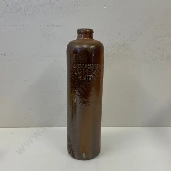 Vintage Erven Lucas Bols Amsterdam 3/4 Litre Stoneware Bottle