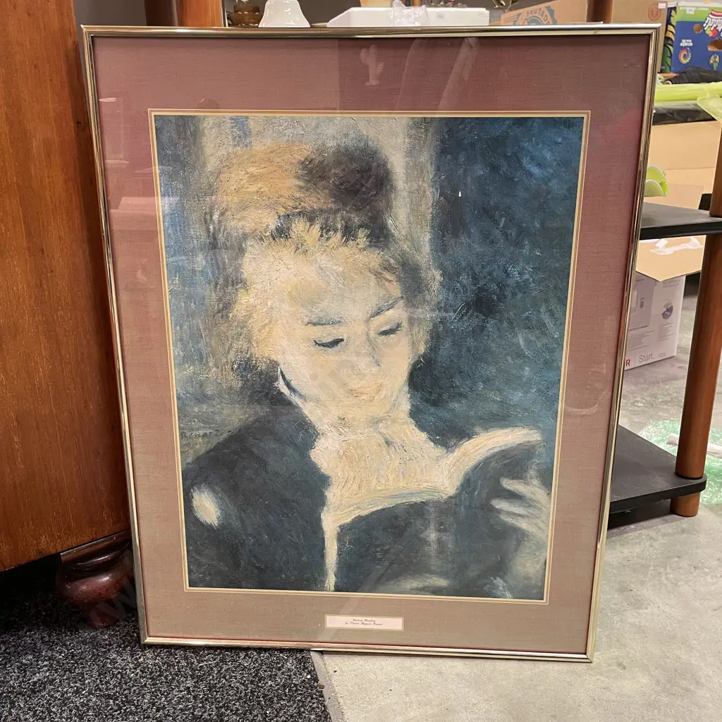 Framed and Glazed Artwork by Piere August Renoir "Women Reading"ADDED TO ITEM 3 Image 1++