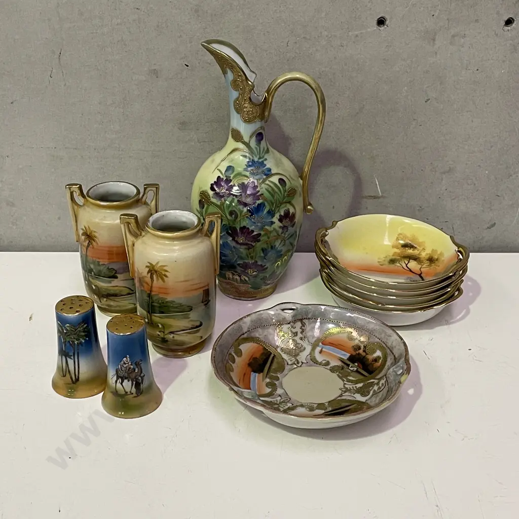 Assorted Noritake Handpainted Porcelain Items Image 1++