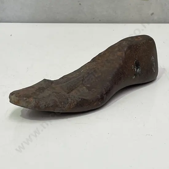 Antique Cast Iron Cobblers Shoe Form. L29cm