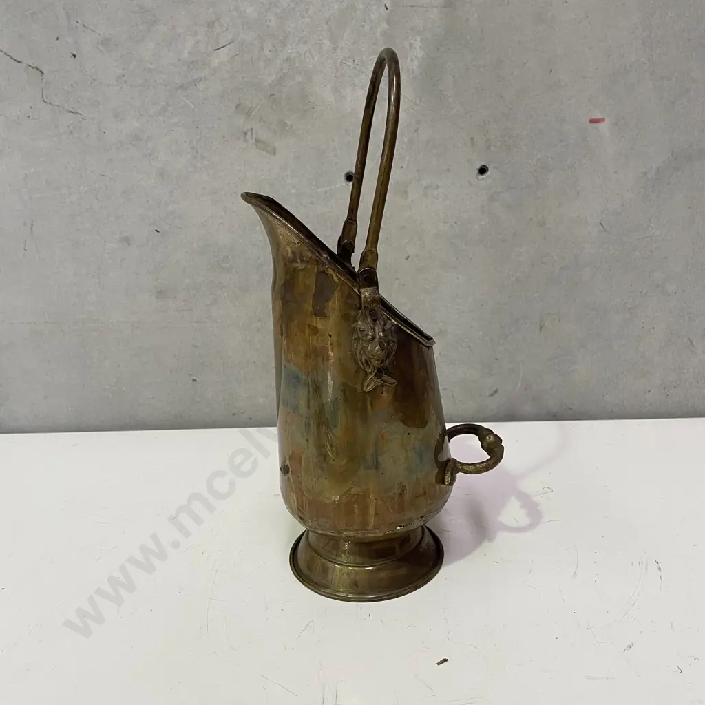 Small Vintage Copper Coal Scuttle Image 1++