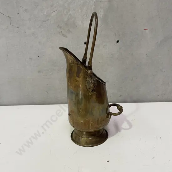 Small Vintage Copper Coal Scuttle