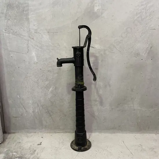 Antique Black Cast Iron Water Pump