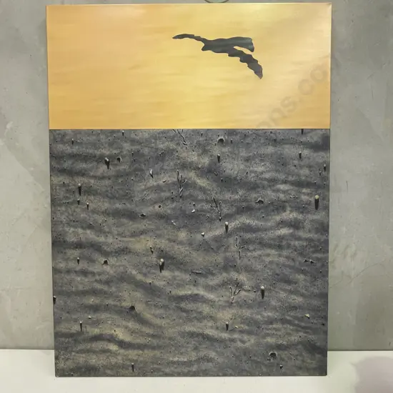 Large Untitled Canvas Artwork by Graham Crow, "Light and Surface" series 2006. 91 x 122cm