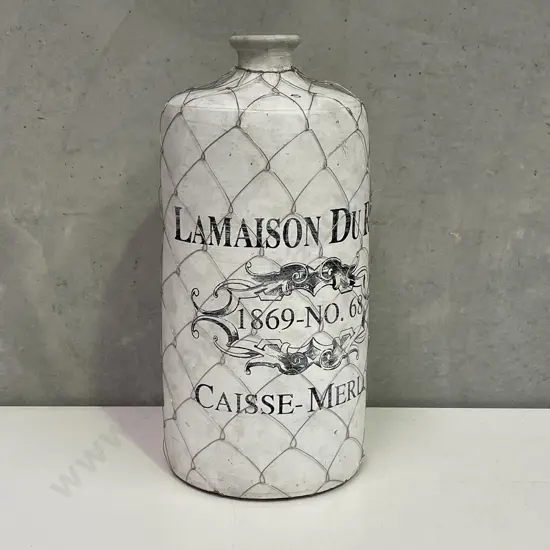 Awesome Large French Country Wire Encased Floor Vase H46cm