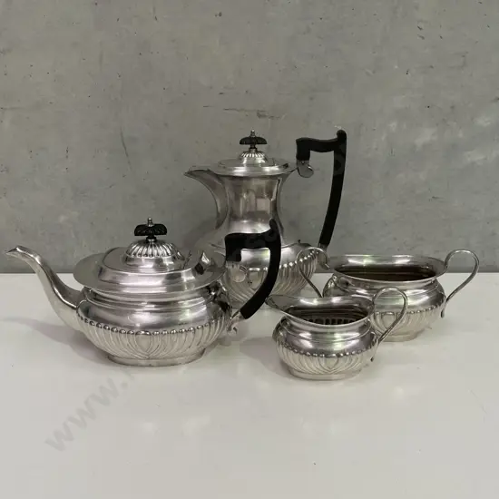 Vintage Quality Sheffield 4 piece A1 Silverplate Teaservice