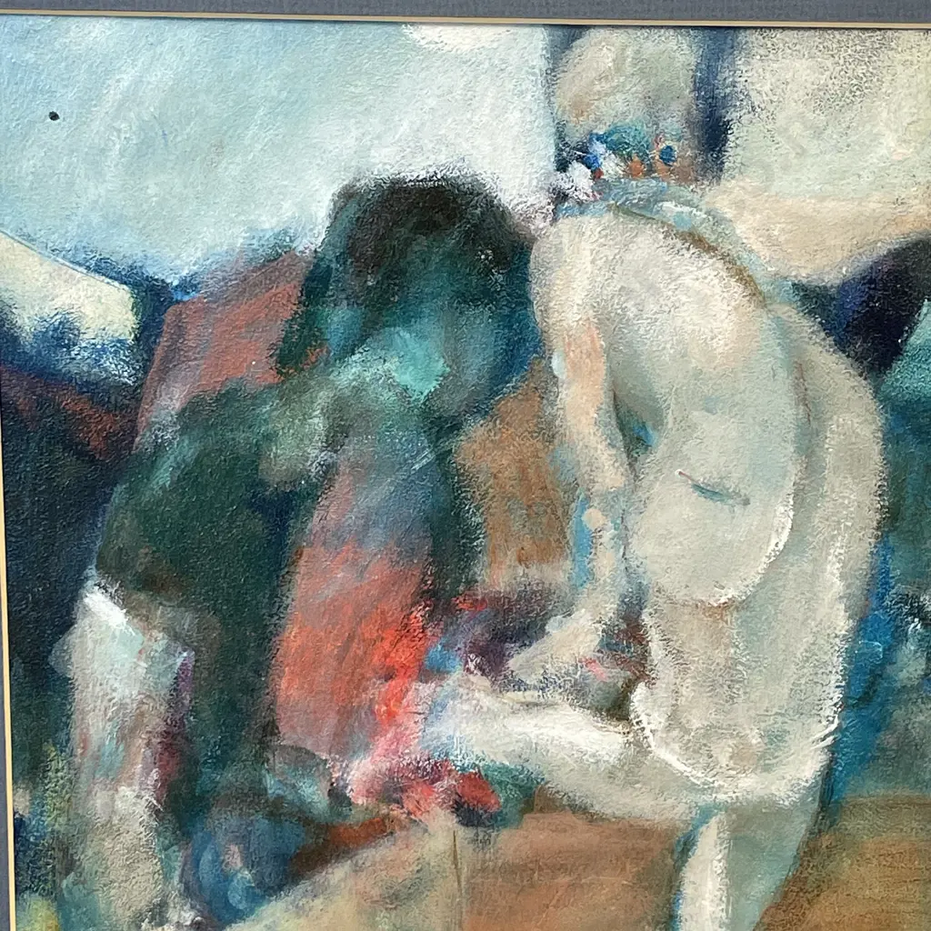 Original Acrylic on Board by Arthur Dagley. Titled "Fantasy Dance". Signed. 57 x 40cm including frame Image 1++