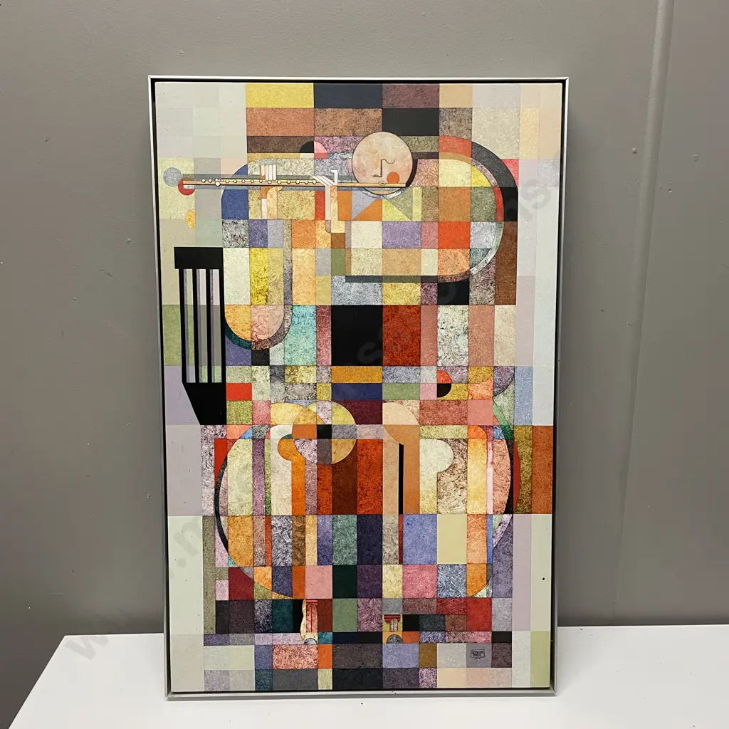 Patterson Parkin Original Acrylic on Board  "Flute Player". 70cm x 45cm Image 1++
