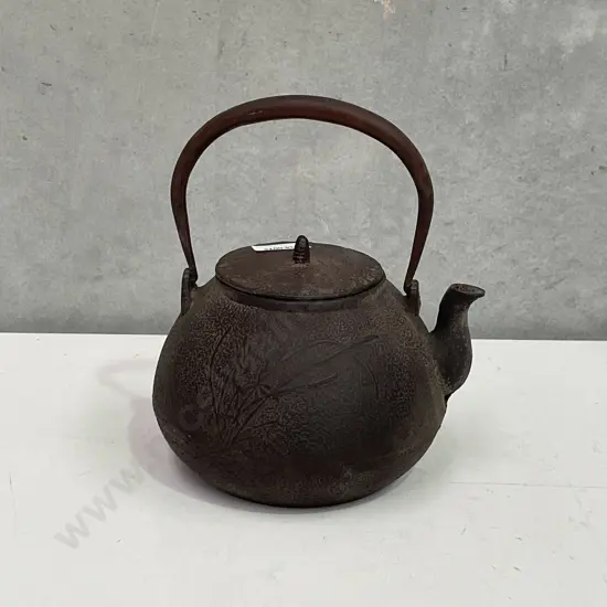 Antique Oriental Bronze Teapot