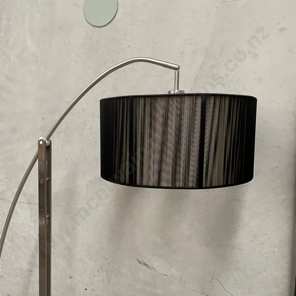 Modernist Arch Lamp with Marble Base. Adjustable. Image 1++