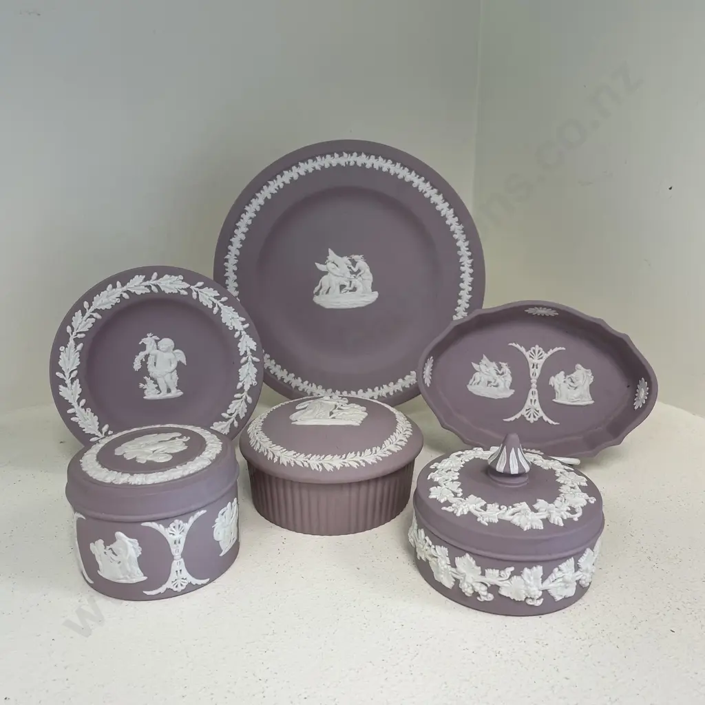 Wedgwood Mauve Jasperware Assorted Items Image 1++