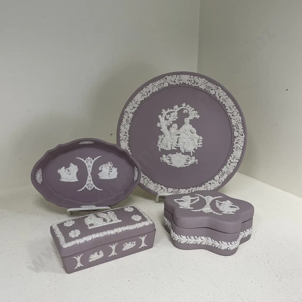 Wedgwood Jasperware Assorted Mauve Coloured items Image 1++