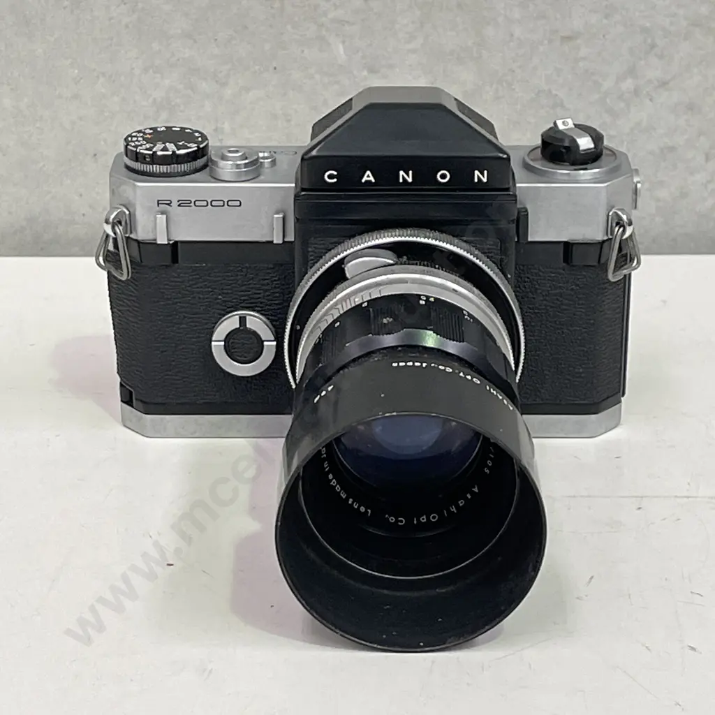 Vintage Canon Canonflex R2000 Camera No. 55154 with Asahi Auto-Takumar Lens Image 1++