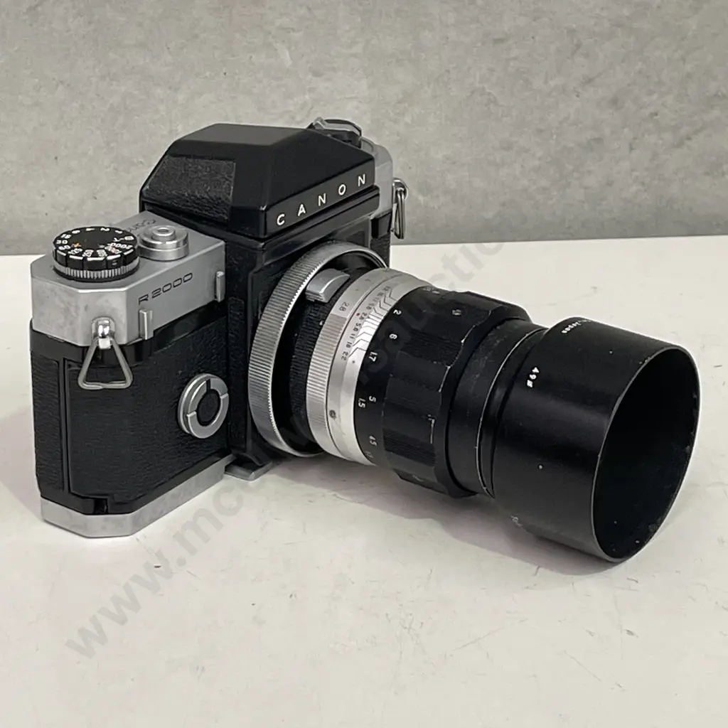 Vintage Canon Canonflex R2000 Camera No. 55154 with Asahi Auto-Takumar Lens Image 1++