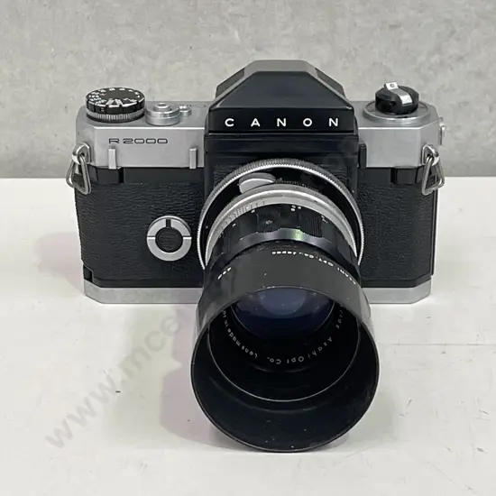 Vintage Canon Canonflex R2000 Camera No. 55154 with Asahi Auto-Takumar Lens
