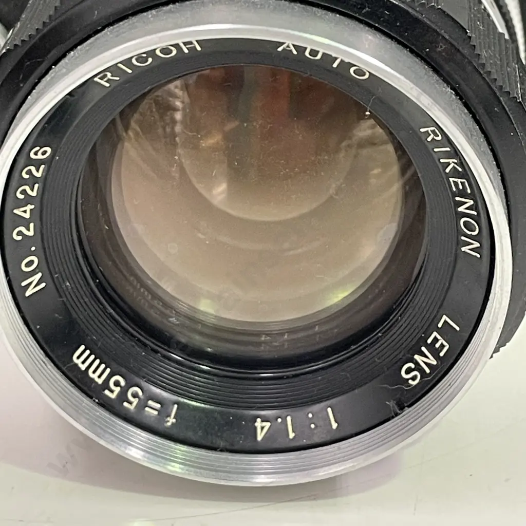 Vintage Ricoh Singlex Camera No 6305436 with Auto Rikenon 55mm Lens Image 1++